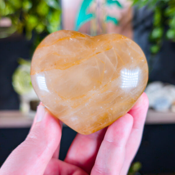 Golden Healer Quartz Heart - Image 2