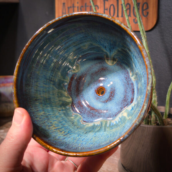 5" Drippy Blue Planter - Image 2