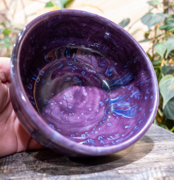 Twilight Speckle Deep Purple Bowl - Image 3