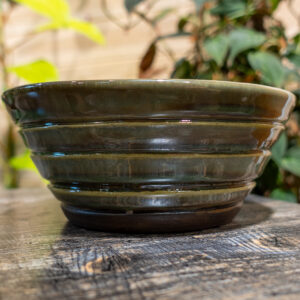 Seaweed Stripe Textured Bowl