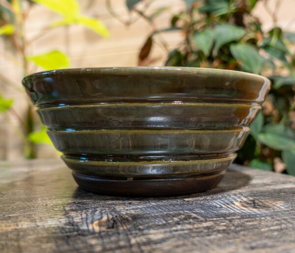 Seaweed Stripe Textured Bowl
