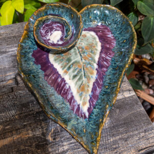Jewel Tone Begonia Serving Plate