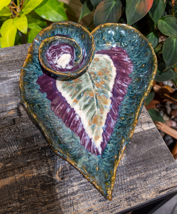Jewel Tone Begonia Serving Plate