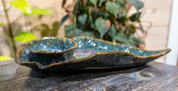 Jewel Tone Begonia Serving Plate - Image 2