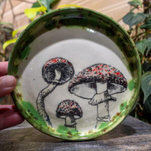 Moss Speckle Amanita Trinket Dish