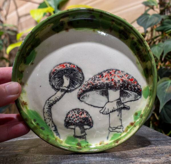 Moss Speckle Amanita Trinket Dish