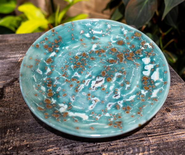 Gilded Crackle Trinket Dish